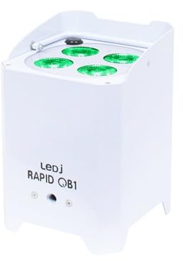 Battery Powered LED Uplighter RGBA - White Casing