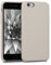 kwmobile Hülle kompatibel mit Apple iPhone 6 / 6S Hülle - Silikon Handy Case - Handyhülle weiche Oberfläche - kabelloses Laden - Taupe