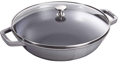 STAUB Wok Medio Coperchio Vetro diam.30 cm Grigio Grafite