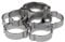Universal 2 Ohr (Zweiohrschellen) Schlauchschellen/Klemmschellen-Set/Spannbereich 22-25 mm Leitungsschellen-Satz Schlauchklemmen-Sortiment (2-Ohr-Klemmen), 10-tlg.
