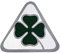 Alfa Romeo Patch Aufkleber Offizielle Grüner Vierblättriger Kleeblatt, 50 mm
