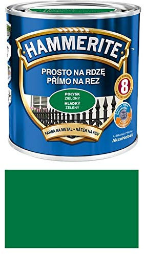 Hammerite Peinture de protection en métal anti-rouille 250 ml, vert