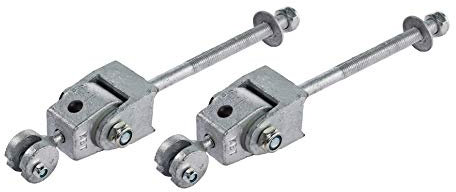 Gartenwelt Riegelsberger Premium Schaukelhaken aus Stahl feuerverzinkt für Balken 60-140 mm zum Durchschrauben öffentlich 2 Stück