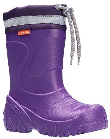 demar. Eva Mammut-S - Stivali di gomma leggeri per bambini con risvolto imbottito, Viola (Lilla), 22/23 EU