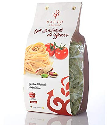 Pasta Scialatielli artigianale Bacco al Pistacchio 500 g By Nelson Sicily