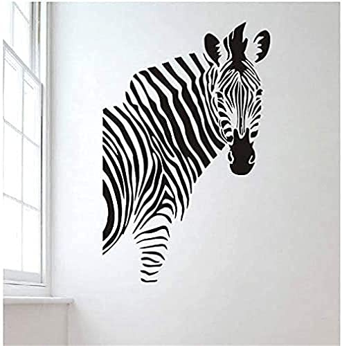 Tiermode Zebra Wandaufkleber Dekoration Wandtattoos Kinder Jungen Jungen Zimmer Kindergarten Art Deco Wandbild 57X80Cm
