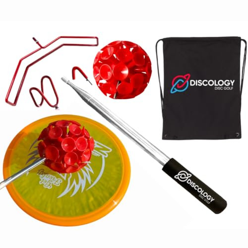 Birdi Disc Golf Retrieverstange - XL 15 Fuß ausziehbare Stange - Haltbarer Edelstahlrahmen - Top Discgolf-Zubehör zum Bergen von Discs in Wasser, Bäumen, Felsen