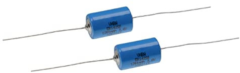 vhbw 2X ER14250 Rundzellenbatterien - Spezialbatterien mit Lötanschlüssen (1200mAh, 3,6V, Li-SOCl2)