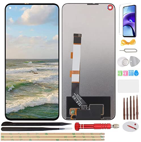 YHX-OU 6,53 Pulgadas para Xiaomi Redmi Note 9T Juego de de Pantalla Táctil Digitalizador y Herramientas de Instalación (Negro)