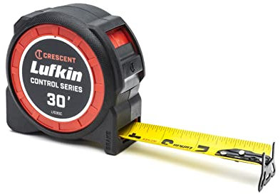 Lufkin Mètre à ruban à revêtement jaune Command Control Series 1-3/16 x 30 pi, modèle L1030C-02