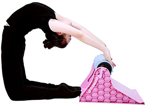 Taille Stretching Slimming Trainingsgerät Für Tanz, Professionelle Anfänger Trainer Foam Roller Display Halter Ständer, Pink Blau