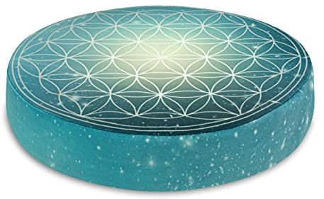 SANDINI Sitzkissen - Rund 38 x 6 cm - Riesige Auswahl - Holz - Obst - Gemüse - Blume des Lebens - Kissen für Wohnräume und Garten - Kinder Bodenkissen