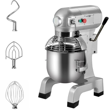 GGM Gastro | PRMSH20 | Planetenrührmaschine - 20 Liter - 1,1 kW - inkl. 3 Rühraufsätze