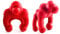 Xiuyer Repose Cuillère Cuisine, Reposa Cucharas Cocina, Supports de Cuillères de Cuisine en Silicone, Support pour couvercle de casserole de cuisinière, Cadeau pour les Chefs (Rouge)