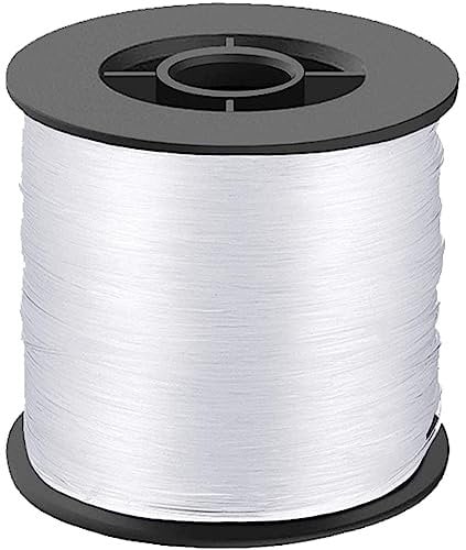 LLMSIX Lenza da pesca da 200 metri, 0,8 mm, 25,9 kg, monofilamento, in nylon, invisibile, filo di nylon ispessito, per pesca, appendere, artigianato