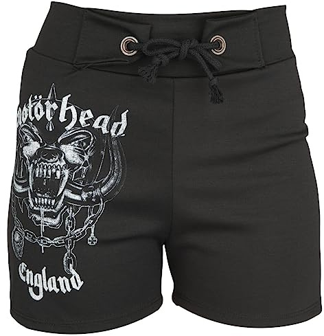 Motörhead Logo England Frauen Short schwarz Band-Merch, Bands