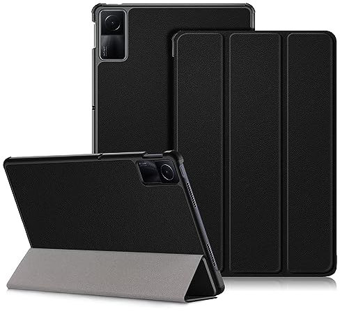 DINGGUAGUA Coque pour Xiaomi Redmi Pad SE 11 Pouces 2023 Cover,Tri-Fold Smart Folio Case Housse Etui de Protection Ultra Slim Housse Étui avec Fonction Support,Veille/réveil Automatique, Noir