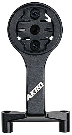 Akro Bicycle Computer and Camera Mount for FSA Oversize Stem Bike Compatible with Merida, Specialized FSA Oversize Stem Cap Mount | Combo Mount Dual Compatible with Garmin, Wahoo and Bryton