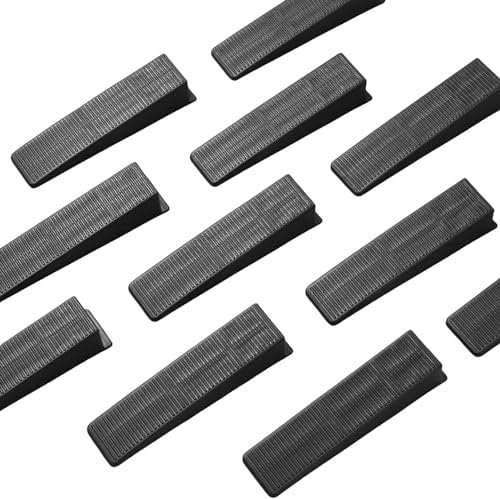 30 Pcs Fence Panel Wedges Stop Fence Panels Rattling Black Plastic Wedges Fence Wedges Tile Wedges for Laying Ceramic,Rattling Fences