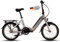 SAXONETTE E Bike Klapprad 20 Zoll mit Mittelmotor, E Fahrrad Herren mit 36V 10.4AH 360WH Akku, 100KM Lange Range, 7 Gäng Elektrofahrrad Pedelec 25 km/h für Herren und Damen(Silber)