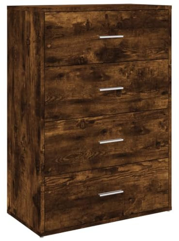 vidaXL Sideboard, Kommode mit Stauraum, Beistellschrank für Wohnzimmer Küche Flur, Anrichte Schrank Highboard, Modern, Räuchereiche Holzwerkstoff