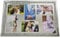 BML 6 Picture Photo Frame 6”x 4” Holds 6 Pictures & Wall Mounted Glass Silver Mirrored Crushed Jewel Crystal Diamante for Family, Multi Aperture Frame