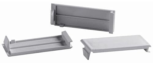 Tapa ciega para mecanismos, color gris, fácil instalación, resistente, ideal para cubrir puntos eléctricos y mejorar la estética.