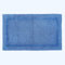 Homescapes Großer Badvorleger blau, XXL Badematte 70x120 cm, Baumwoll-Badteppich Premium mit Wende-Design
