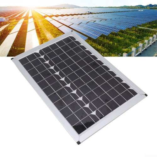 Kit del panel solar de 100W 18V, panel de generación de energía solar al aire libre abrazadera monocristalina DCbattery del silicio para el coche, RV, barco, motocicleta