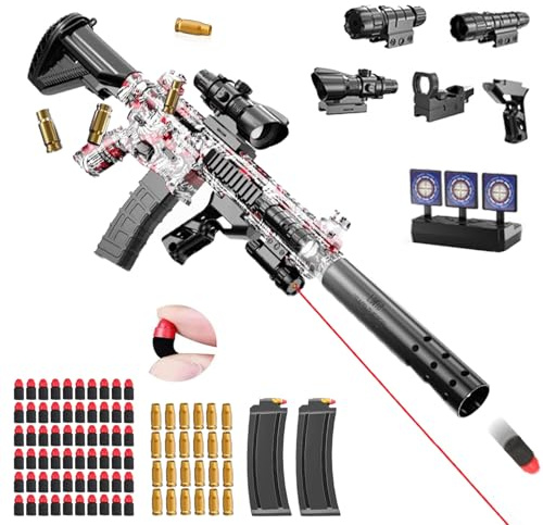 Spielzeug Pistole Erwachsene,Schaumstoff Soft Bullet Gun Spielzeug,Soft Bullet Gun M416,Schaumstoff Pistole,manuelles Nachladen,Soft Bullet Toy Gun Pistole für Erwachsenegeschenke