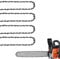 WIRSHO Lot de 4 chaînes de tronçonneuse 40 cm 3/8 LP - 1,3 mm (0,050) - 56 maillons d'entraînement pour rail de scie 16 - Chaîne de rechange 16 pour tronçonneuse