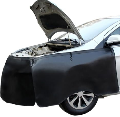 YWPQHHG Auto Kotflügelschoner, Für Audi A6 Sedan 4A 4B 4F 4G C8 Kotflügelschutzmatte Autoreparatur Kotflügel Schutzblech für Schutz Reinigung Auto,Black-A/Small