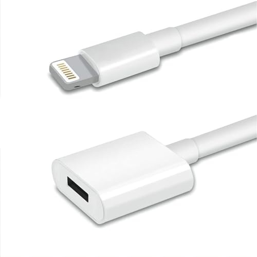 Smilebridge Lightning Extension Cable for iPhone iPad, 6FT [MFi Certified] iPhone Charger Extension Cable Male to Female Connector, Lightning Cable Extender Support Charge+Audio+Video+Data Transfer