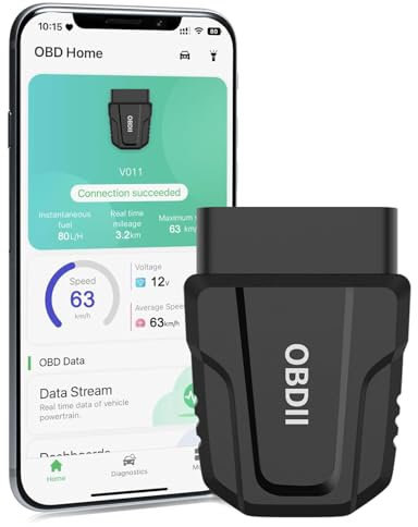 OBD2 Scanner Bluetooth 5.4 - Compatible with IOS Android OBD Car Diagnostic Tool, Professional Engine OBD2 Code Reader, Car Fault Code Reader and Reset, OBD11 Diagnostic Machine for All Cars Vehicle