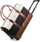 LOVEVOOK Reisetasche mit Rollen, Weichgepäck Rolltasche Groß, Rollkoffer Handgepäck Reisekoffer für Damen Herren, Weekender Bag Handgepäck Tasche mit 2 Inline-Rollen für Business Reise
