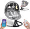 Electric Baby Swing Chair with Bluetooth Remote Control | Cordless 5-Speed Levels 12 Lullabies & 3 Timers | 3 Adjustable Angles - Rocking Chair for Newborn | Gray