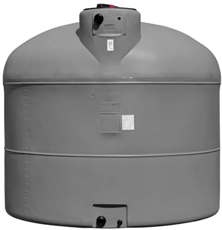 ELBI Tank 2000 l, Regentonne, zylindrisch, grau, Pa2000