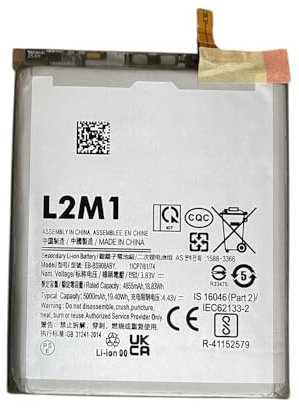 L2M1 Batteria EB-BS908ABY per Samsung Galaxy S22 Ultra SM-S908 SM-S908B SM-S908B/DS 5000mAh 19.40Wh 3.83V