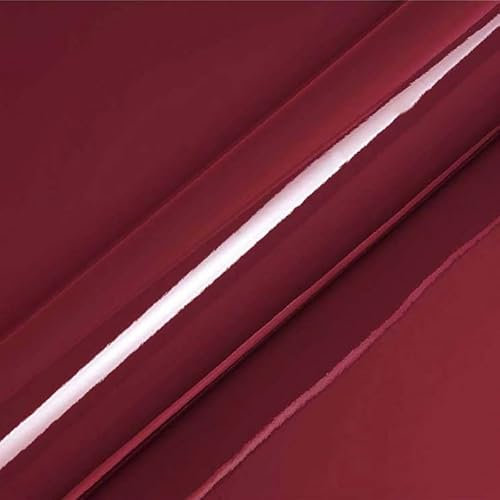 DIMEXACT - Vinyle Covering Bordeaux Brillant pour Surface Plane avec Colle Airflow - 122 cm x 0.5 m - en Rouleau