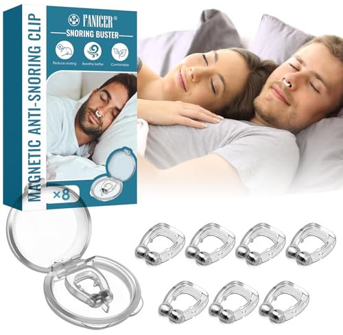 8 Piezas Dilatador Nasal, Antironquidos para No Roncar de Noche, Dilatadores Nasales para Anti Ronquidos para Dormir, Respirar Mejor por La Nariz, Ronquidos Soluciones, Antirronquidos para Dormir