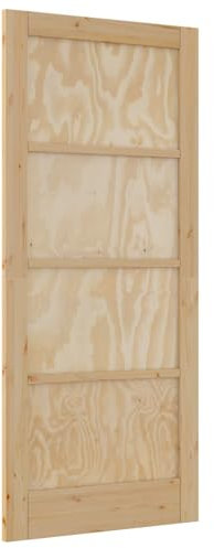 vidaXL Porta Interna ORKDAL 86x198.5x4 cm in Legno Massello di Pino