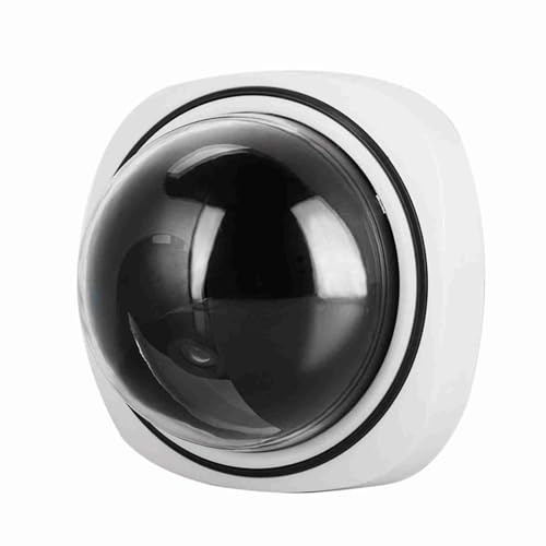 TOPINCN Dome-Videoüberwachungskamera, LED-Lichtanzeige, Transparentes Polystyrol-Material, Geeignet für Zuhause/Büro/Geschäft, 2 AAA-Batterien Betrieben, Hält Diebe Fern