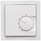 Halmburger Raumthermostat RTR-6210sg inkl. Busch Jäger future linear 1-fach Rahmen 1721-184K in studioweiß mit Abdeckung 62x62mm, Kontaktausführung Öffner für Fußbodenheizung Stellantriebe 230V (NC)