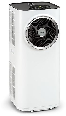 Klarstein Climatiseur Mobile Silencieux, Climatiseur Portable 5 en 1, Mini Climatiseur, Purificateur et Elimination des Odeurs, Mode Nuit, Déshumidificateur d'Air, Faible Conso, 10K BTU, Climatiseurs