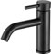 VALAZ Grifo Lavabo Negro Mate | Grifo Monomando Lavabo, Mezclador Agua Fría y Caliente, Ahorro de Agua | Instalación Facil y Rápida | Latón, Inoxidable, Elegante, Caño Curvo, Serie Jabalon