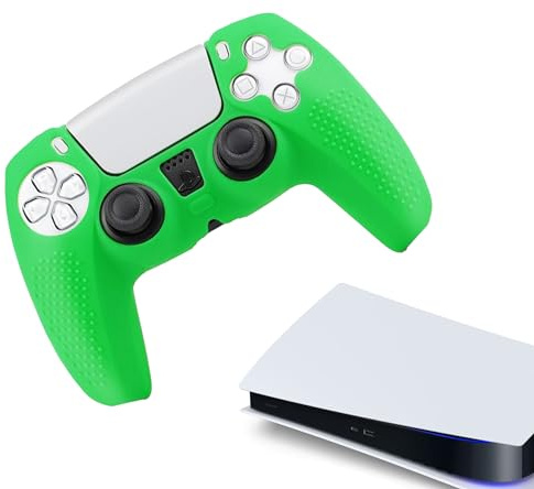 Generic | Siliconen Controller Hoesjes | 4.26 | Grip Groen | Beschermhoes Skin Grip | Softcover Case | Compatibel met PS5 - Playstation 5