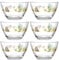LEONARDO HOME Bambini Avventura Schüssel-Set 6-teilig - Kinderschüssel mit Motiv aus dickwandigem Glas - Inhalt 400 ml, Durchmesser 12 cm - 6er Set mit Motiv Dino, 044425