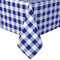 Hiasan Karierte Tischdecke Outdoor wetterfest aus Polyester, abwaschbar schmutzabweisend wasserabweisend knitterfrei Tischtuch für bierzeltgarnitur Esszimmer Party Garten, 140x180cm Blau und Weiß