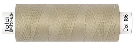 Gütermann Nähgarn Allesnäher TOLDI | 500m | Nähmaschinengarn | 40 Farben (186 beige)