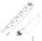 3M Extension Lead with Individual Switches, Toomke Multi Plug Extension Socket 4 Way 3 USB (2 USB-A and USB-C), Wall Mountable Power Strip 3 Meters Extension Cord UK Plug for Home Kitchen Office